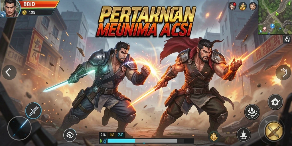 Tampilan menarik dari gameplay aksi seru 88ID.