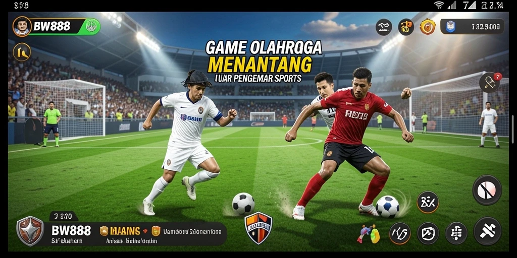 Tampilan screenshot BW888 menampilkan aksi mendebarkan dalam pertandingan olahraga.