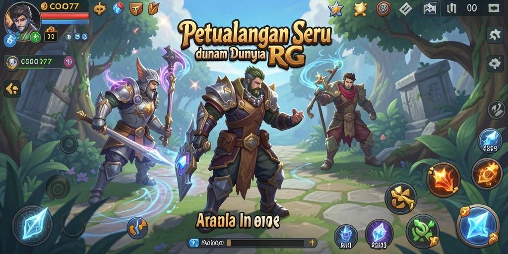 Tangkapan layar COO77 menampilkan pertarungan seru dengan karakter yang beraksi.