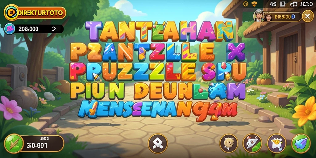 Tampilan gameplay DIREKTURTOTO dengan berbagai tantangan Puzzle.