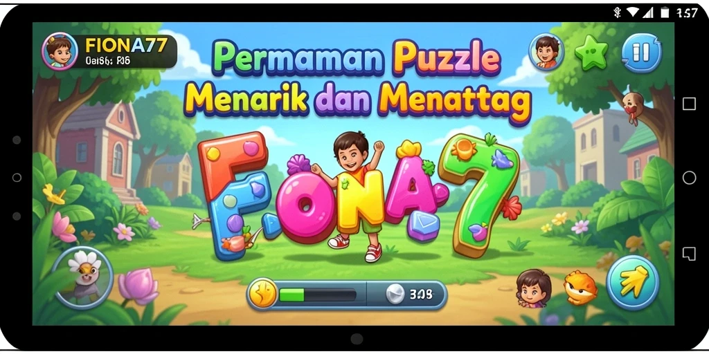 Tampilan gameplay <strong>FIONA77</strong> yang menarik dan menantang.