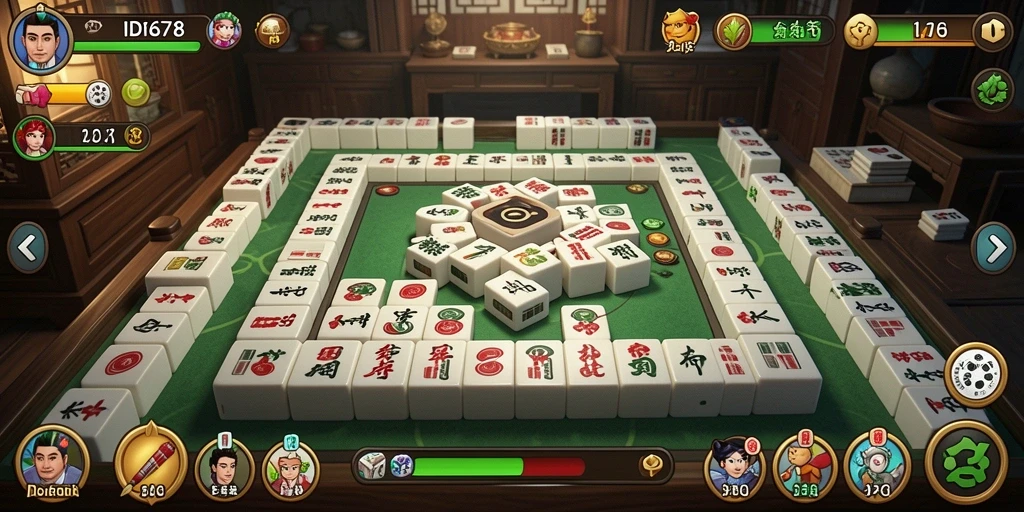 Tampilan gameplay menarik Mahjong ID678 dengan grafis yang memukau.