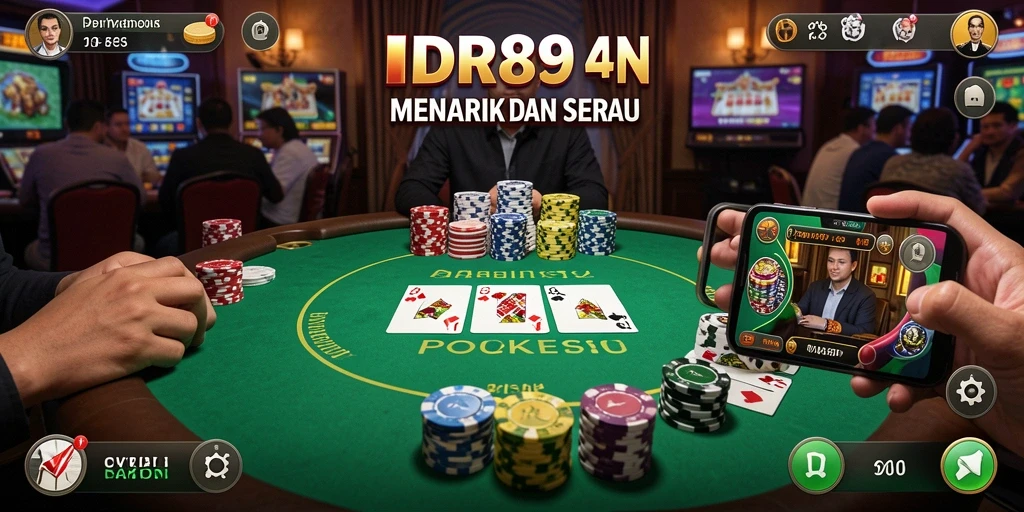Screenshot IDR89 menampilkan permainan Poker yang mendebarkan dan interaktif.