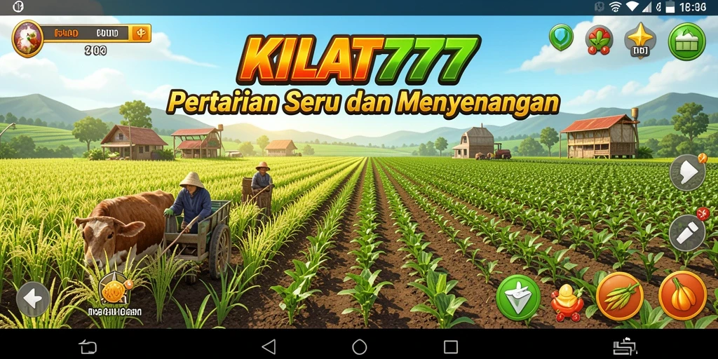 Gameplay seru KILAT777 dengan aktivitas bercocok tanam.