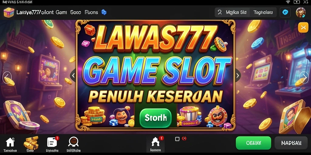 Tampilan gameplay menarik dari LAWAS777 dengan mesin slot yang variatif.