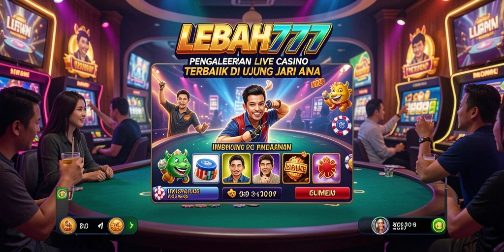 Tampilan gameplay live casino di LEBAH777 yang mendebarkan dan interaktif.