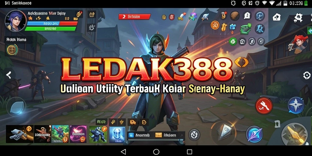Tampilan utama LEDAK388 dengan fitur-fitur Utility yang intuitif.