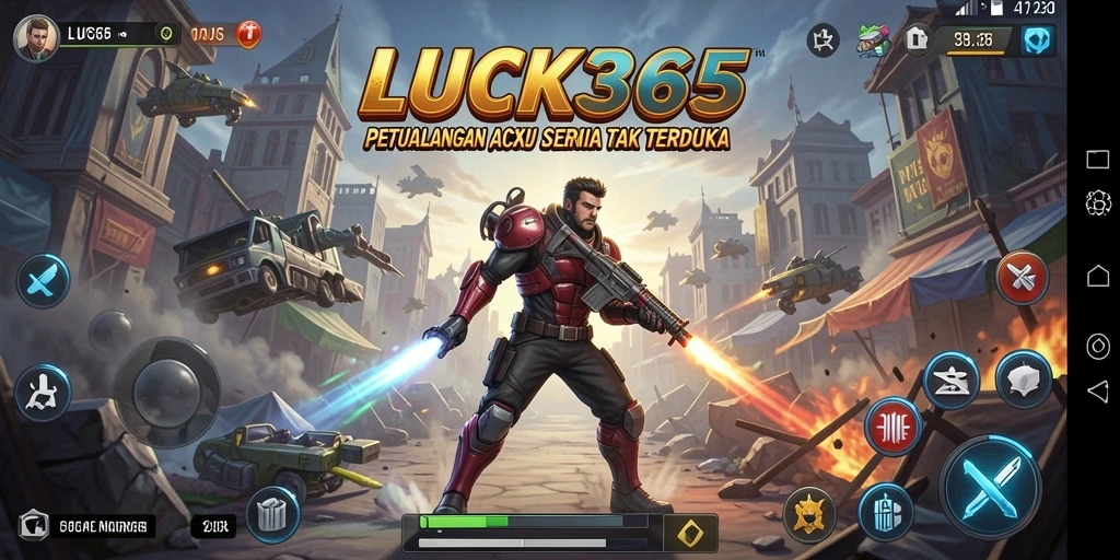 Tampilan gameplay menegangkan LUCK365 dengan aksi yang dinamis.