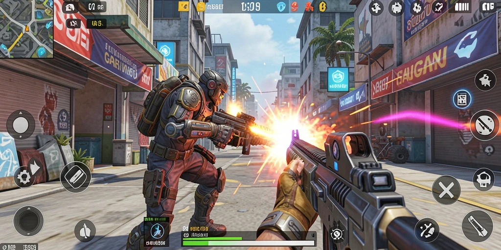 Tampilan aksi seru dalam gameplay MPO666 yang mendebarkan.