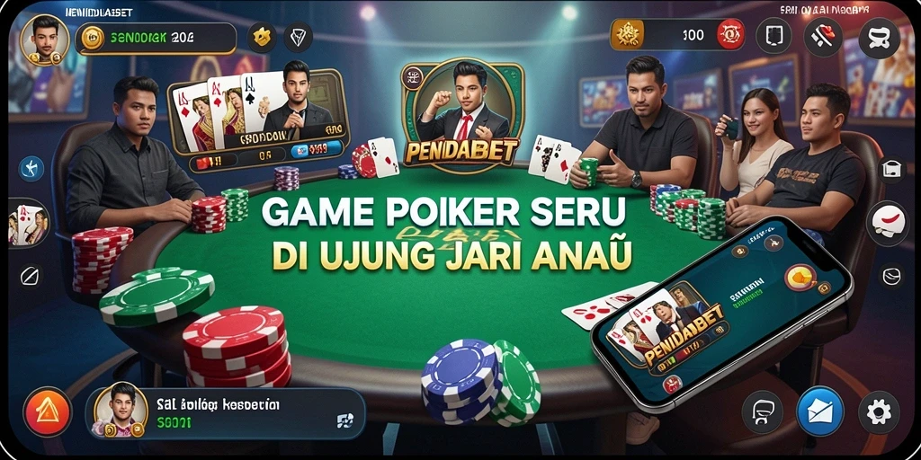 Tampilan gameplay menarik dari PENIDABET yang penuh aksi poker.