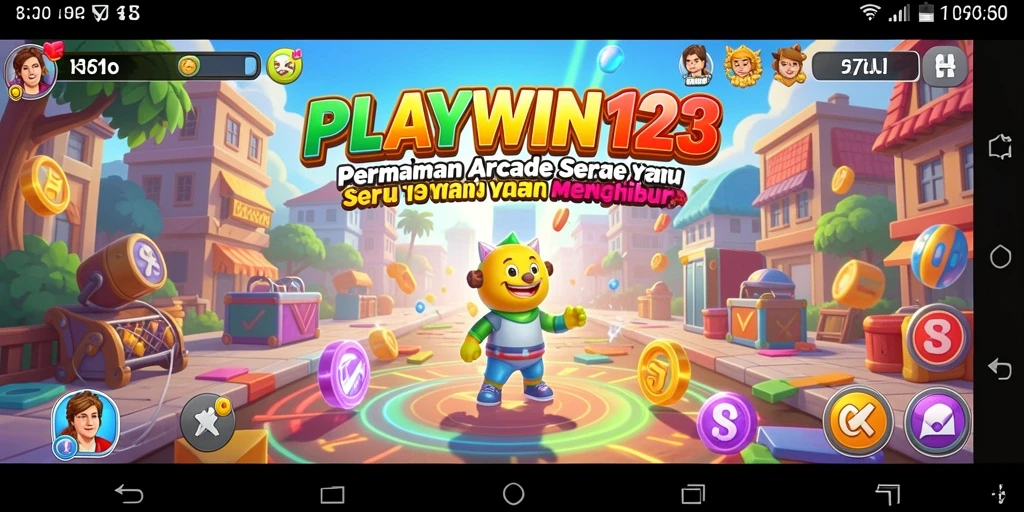 Tampilan gameplay menegangkan dari PLAYWIN123 yang menyajikan aksi arcade.
