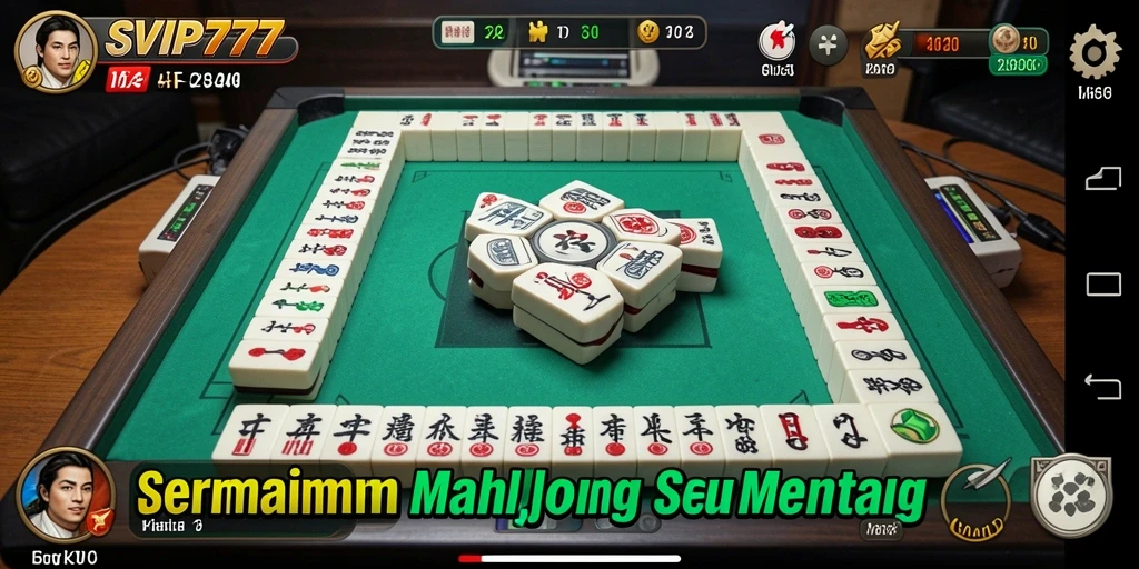 Tampilan gameplay SVIP777 yang seru dan menantang dalam permainan Mahjong.