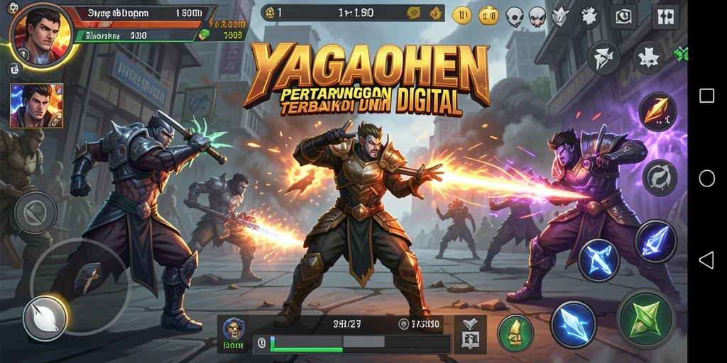 Screenshot menunjukkan pertarungan aktif karakter YAGAOHEN.